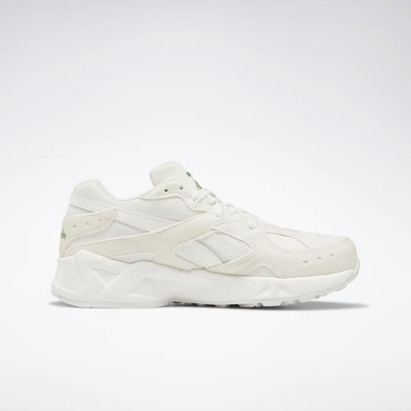 Tenisi Reebok Aztrek Dama Albi/Verzi Romania UW1183PF